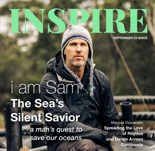 Samuel on Inspire Magazine Cover